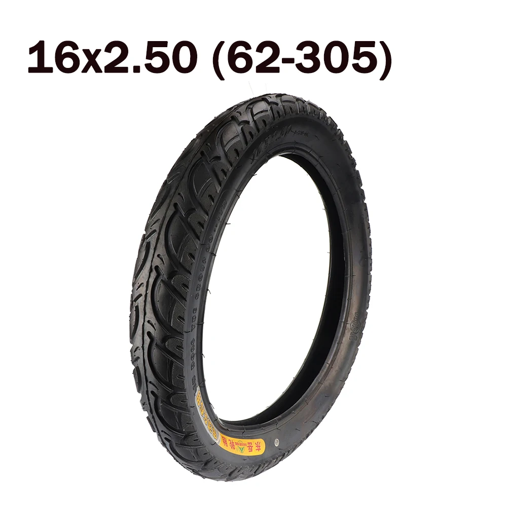 16x2.50 (64-305) Tire High Quality Tubeless Tires for Electric Bike Boy's Tricycle Kids Small BMX Scooters 16*2.5 Bicycle Tyre