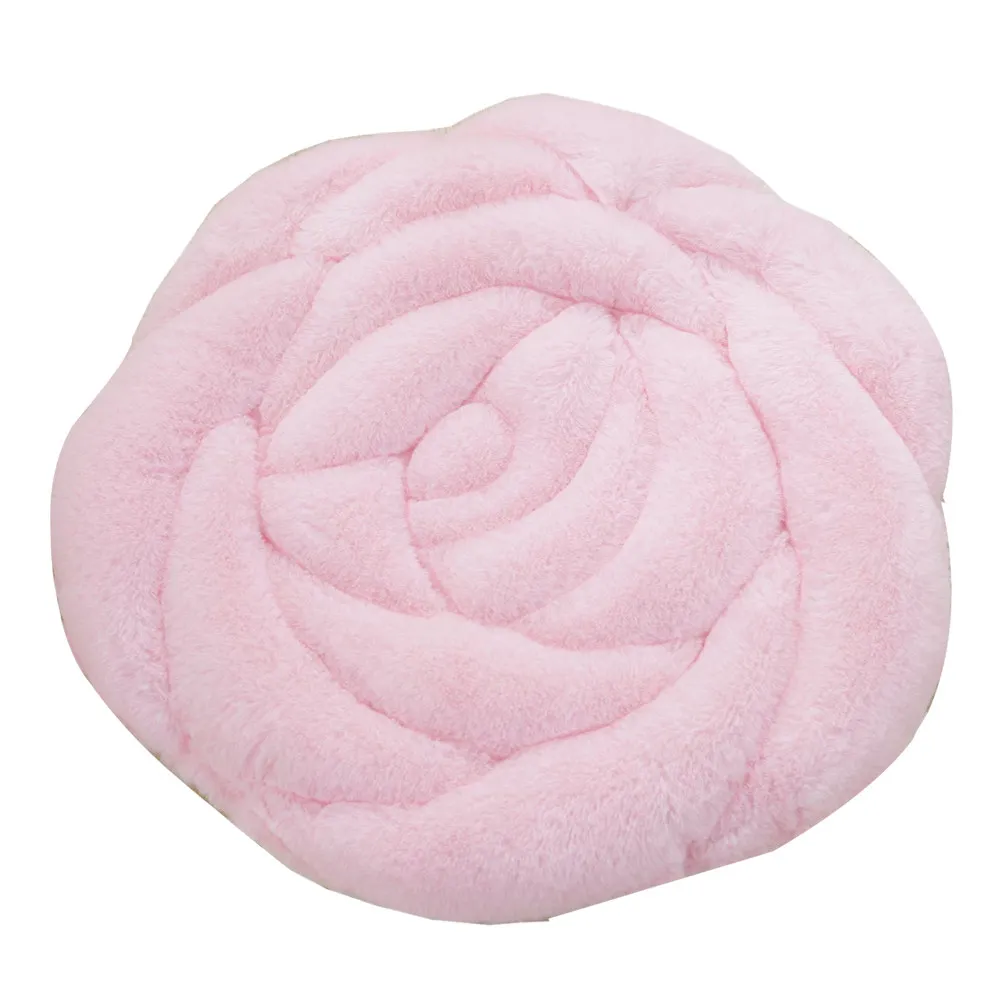 

Light Pink Rose Seat Cushion Thicken Soft Warm Design Easy Install Clean Use Ideal for Sitting Room Dining Room Children's Space