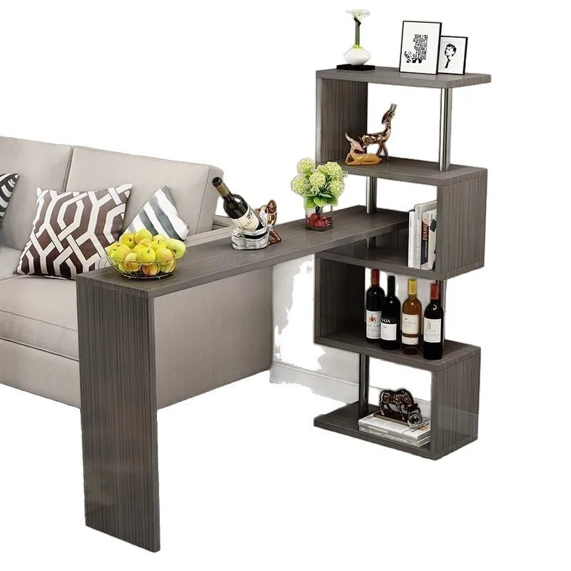 

Household simple bar table Small bar table Entrance partition Creative wine cabinet Bar table against the wall Living room