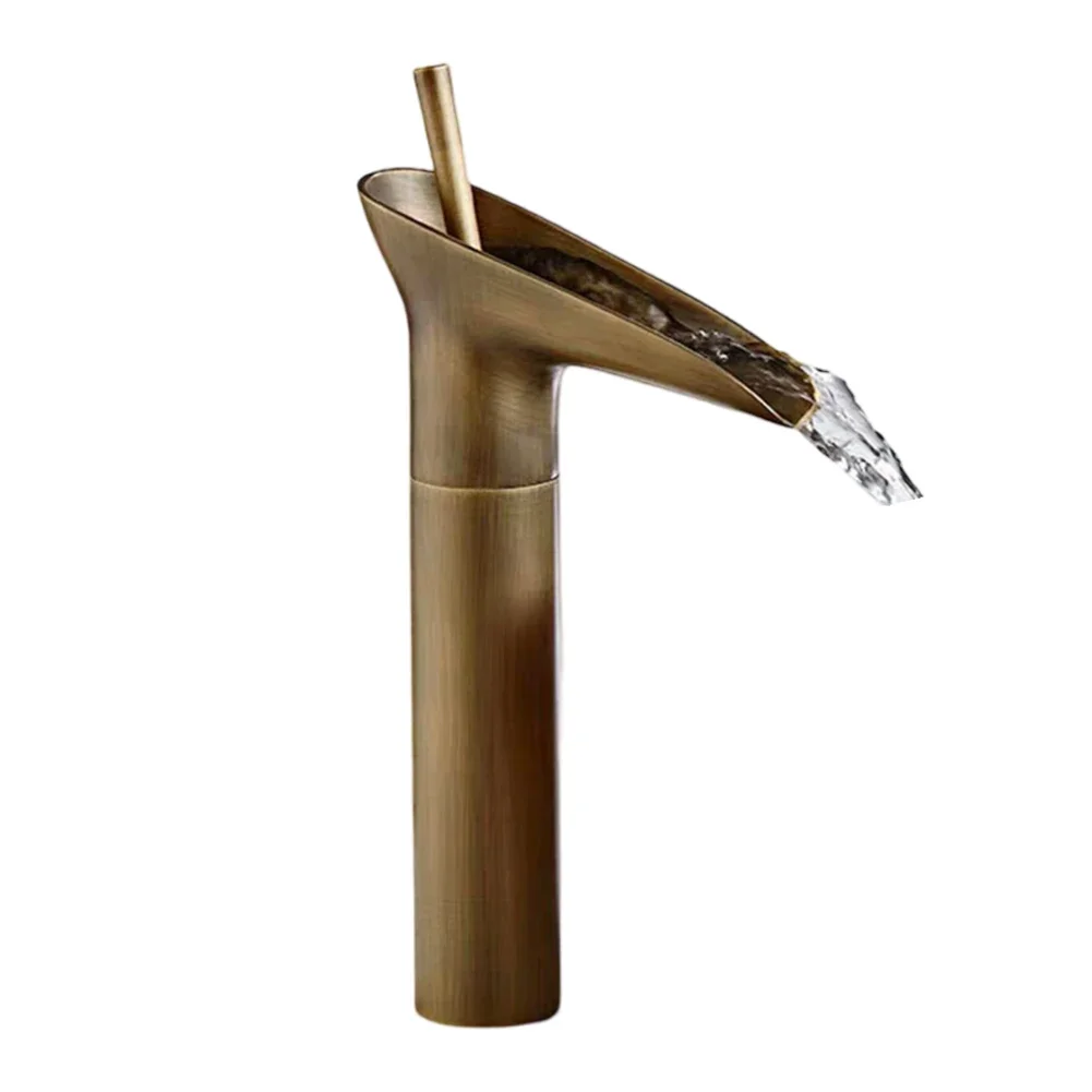 

Смеситель для горячей и холодной воды, антикварный смеситель для ванной комнаты, простая установка, гибкая регулировка воды, материал высокой чистоты, ретро-дизайн