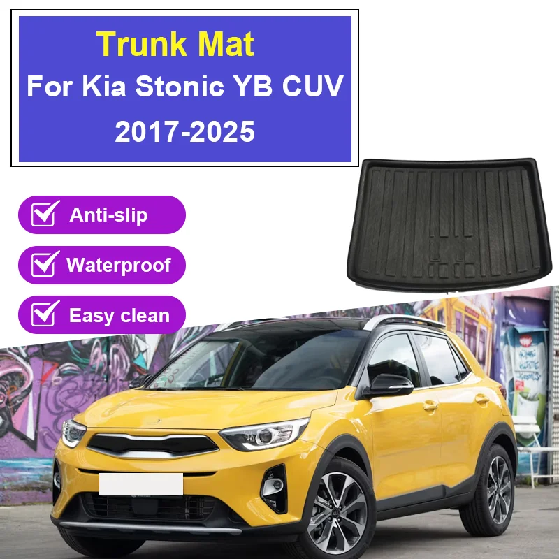 

Car Rear Trunk Mat For Kia Stonic YB CUV 2017-2025 Luggage Liner Tray Anti-Fouling Waterproof Floor Pad Auto Parts Accessories