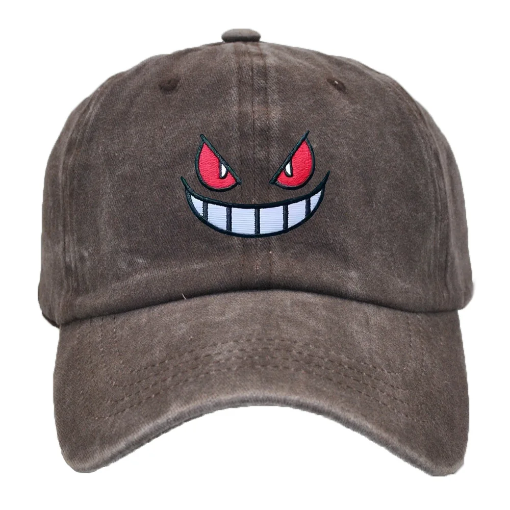 Pokemon Gengar Cotton Embroidery Anime Figure Adult Sun Protection Baseball Hat Sunshade Hip Hop Cap Creative Birthday Gifts