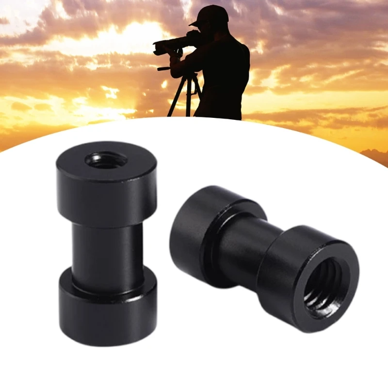 Tripods Light Stand Adapter 3/8 to 1/4 Female Screw Mount for Monopods