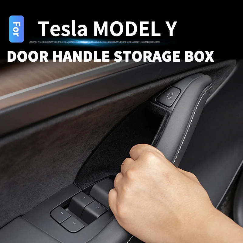 

Door Handle Storage Box Decorative Door Handle Storage Box Modified Accessories Car Supplies For Tesla Model Y 3 2021 2022