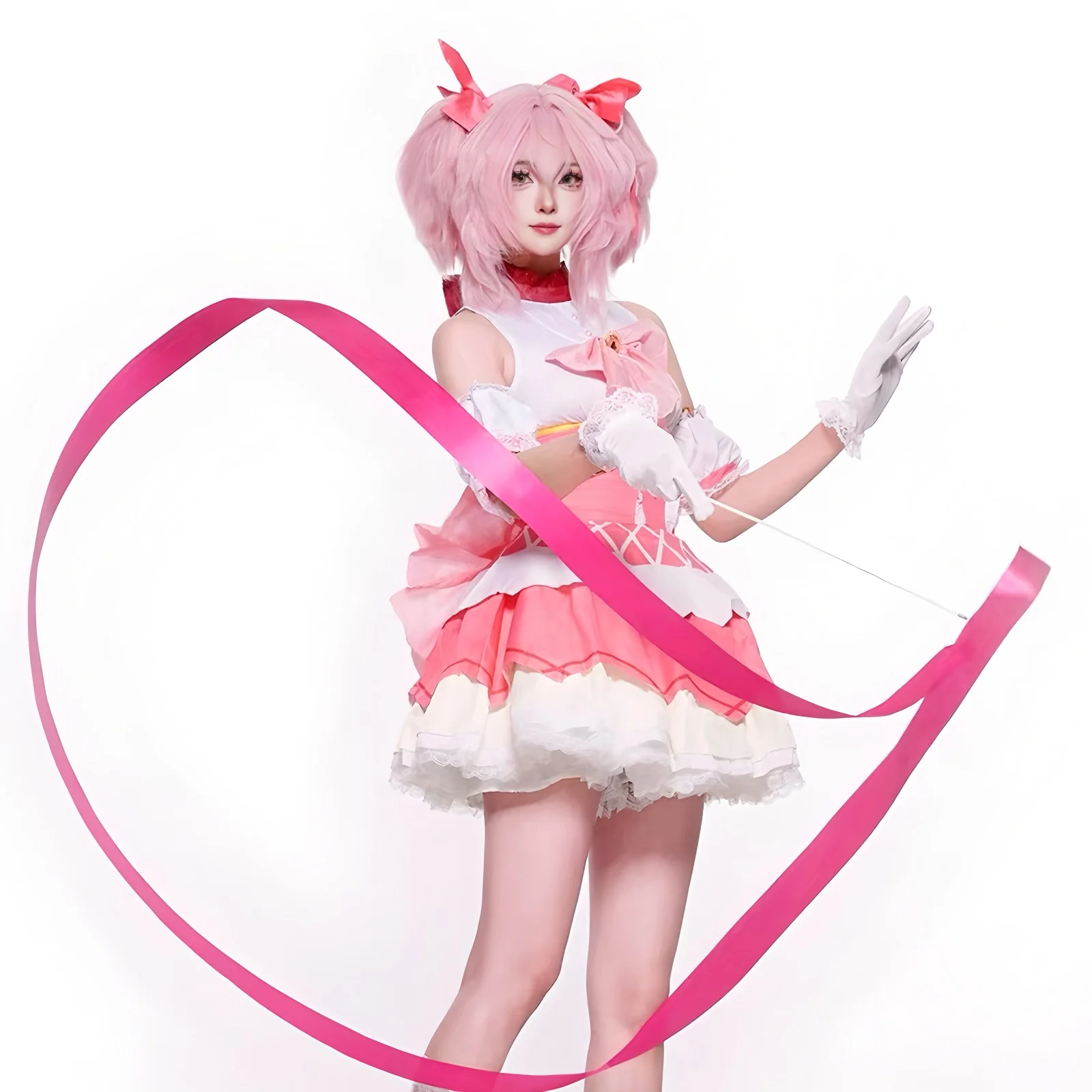 Anime Magical Girl Kaname Madoka Cosplay Costume Puella Madoka Magica Cos Outfits Halloween Carnival Party Dress for Women