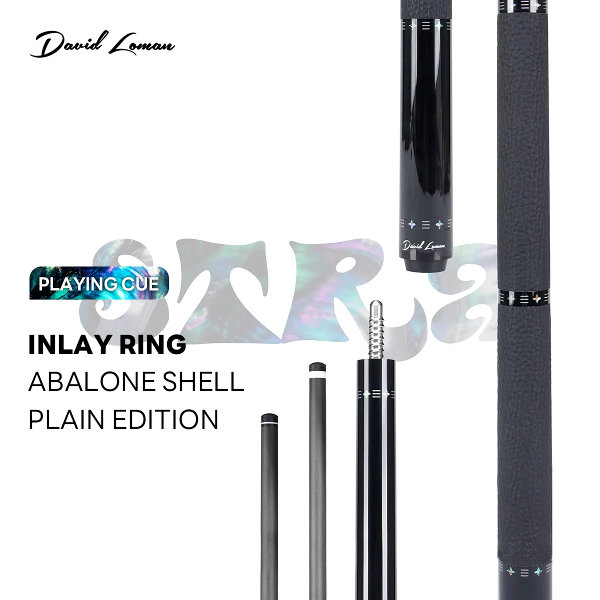 STRA Carbon Fiber Billiard Cue pro Taper Inlaid Ring Pool Stick with Professional Taper Design for Enhanced Accuracy And Control