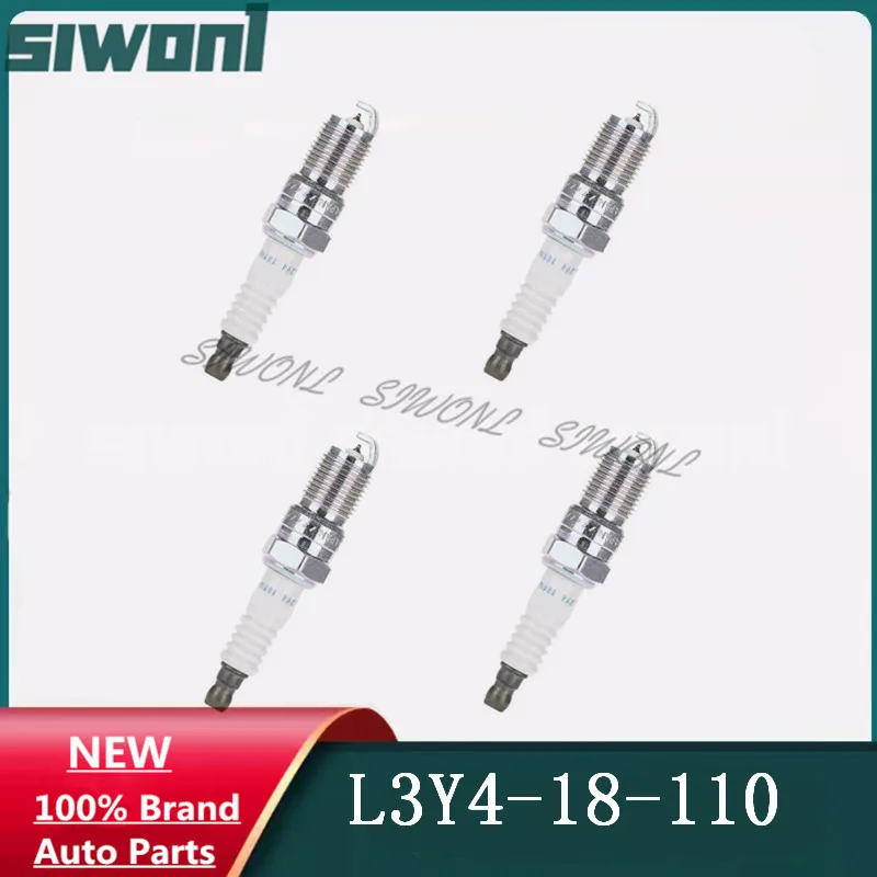 

SET OF 4pcs For Mazda 3 6 Ford Escape Focus Mondeo Volvo S40 V40 C30 Iridium Spark Plug L3Y4-18-110 ITR6F-13