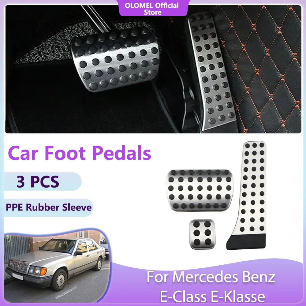 Car Foot Pedals For Mercedes Benz E-Class E-Klasse W124 W210 W211 W212 W213 C207 1993-2016 Brake Non-slip No Drilling Cover part