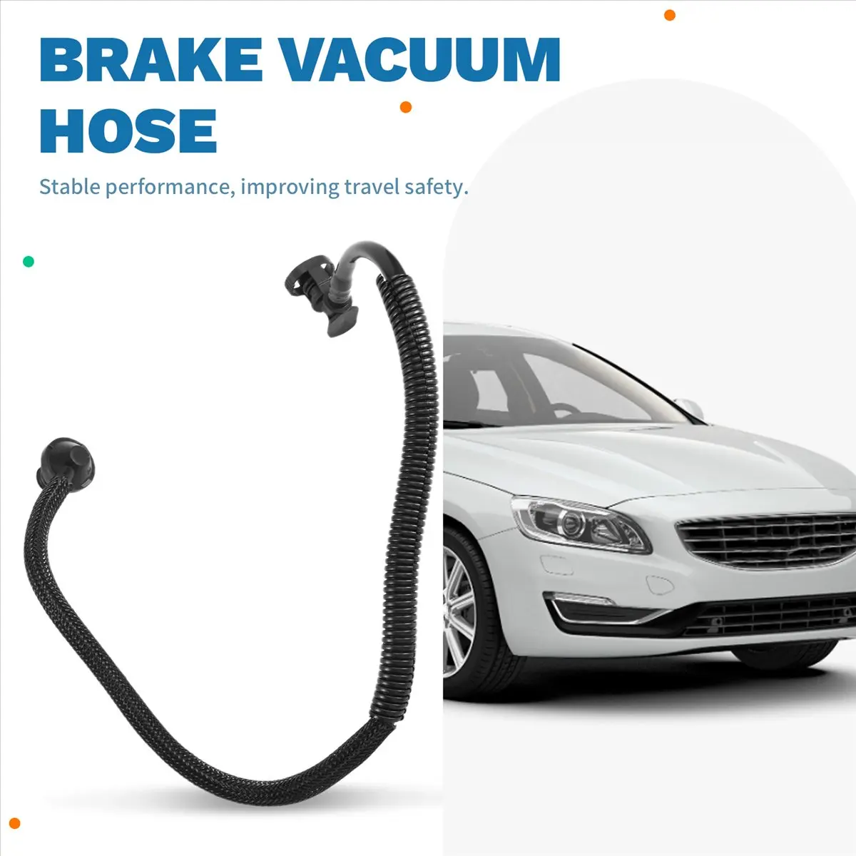 #09V Automotive Parts & Accessories,Car Brake Vacuum Hose Vacuum Booster Hose 31274984 for Volvo (Black) view 5
