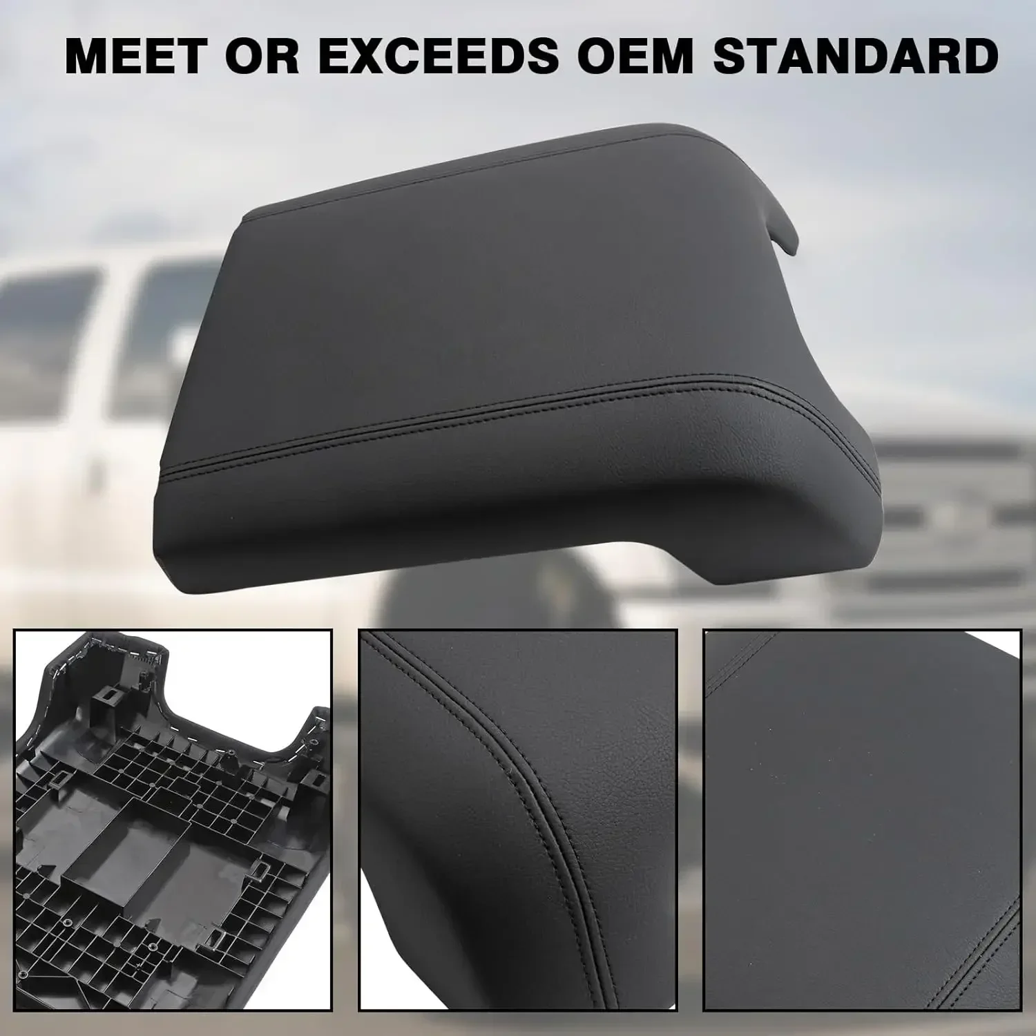 

Center Console Cover Armrest Box Cover Console Lid BC3Z2806024AA Compatible for F-250 F-350 F-350 F-450 F-550 2011-2016