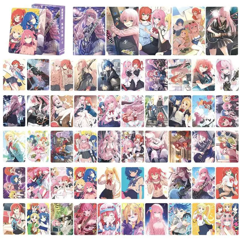 Lonely Rock DIY 55PCS/SET Ijichi Nijika Yamada Ryo Kita Ikuyo Goto Hitori Anime Collectible Card Holiday Gifts Glossy