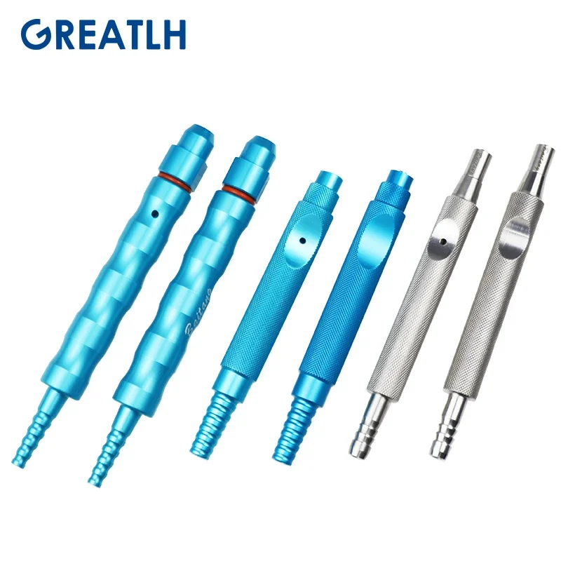 1pcs Stainless Steel/Titanium Water Injection Handle Liposuction Needle Converter Handpiece Liposuction Surgical Instrument