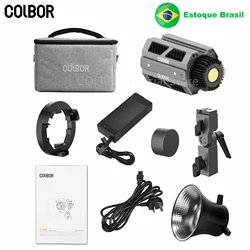 COLBOR CL100X COB Led Video Light Photo Photography lighting For Youtube Streaming Digital Camera Lamp CL100X Stock Brazil