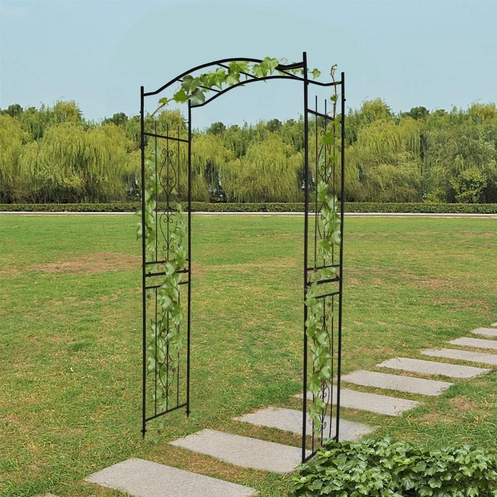 

Outdoor Metal Garden Arch Gothic Arbor Garden Trellis For Climbing Plant Growing