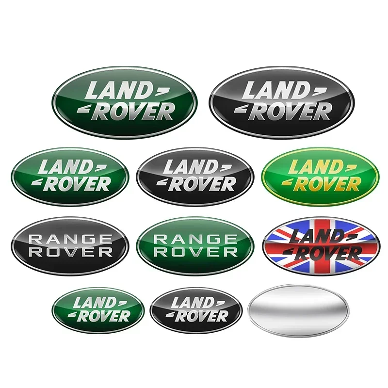 3D Logo Land Rover Badge Car Front Grille Emblem Rear Trunk Sticker For Land Range Rover Discovery 4 Evoque Defender Accessories