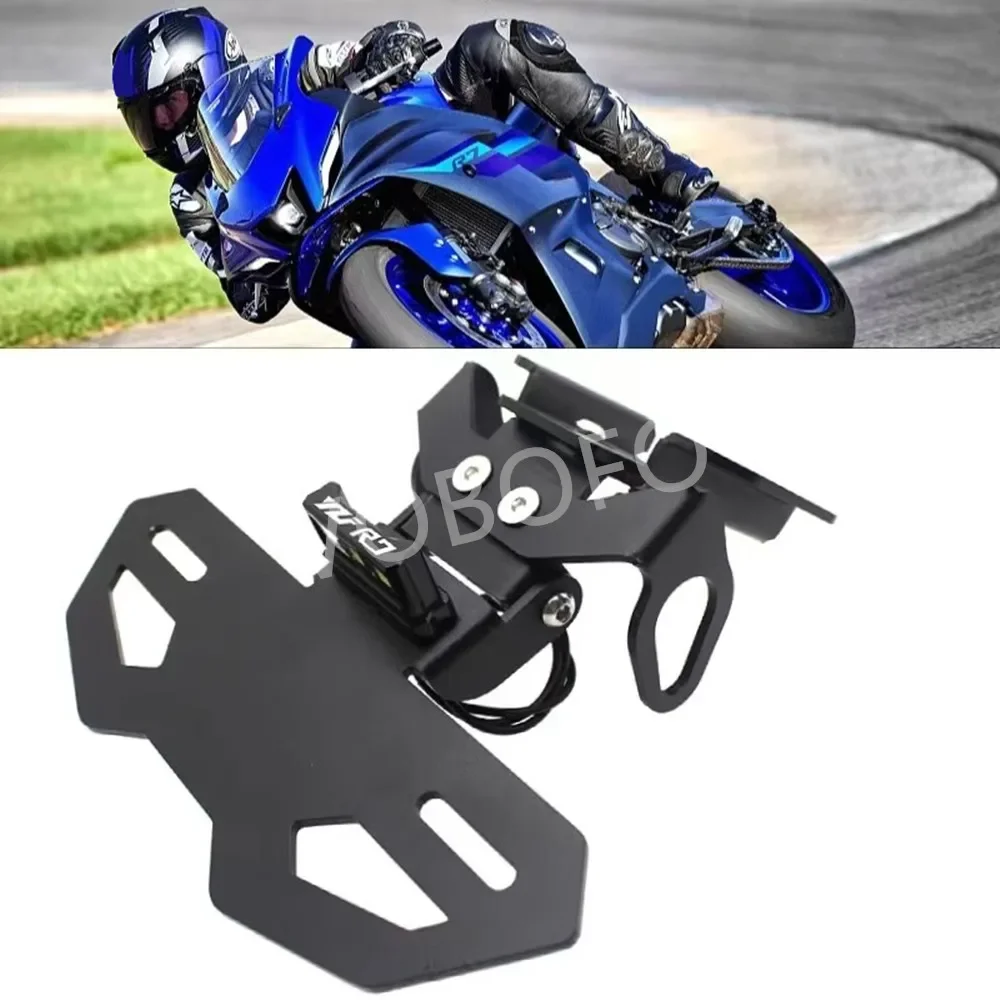 Motorcycle short tail license plate frame license plate bracket rear wing For Honda YZF R7 YZFR7 YZF-R7 2023 2024