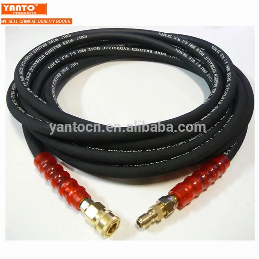 

20M 6820PSI High Pressure Water Hose with 2 wires for Cleaner Replacement Pipe Hose