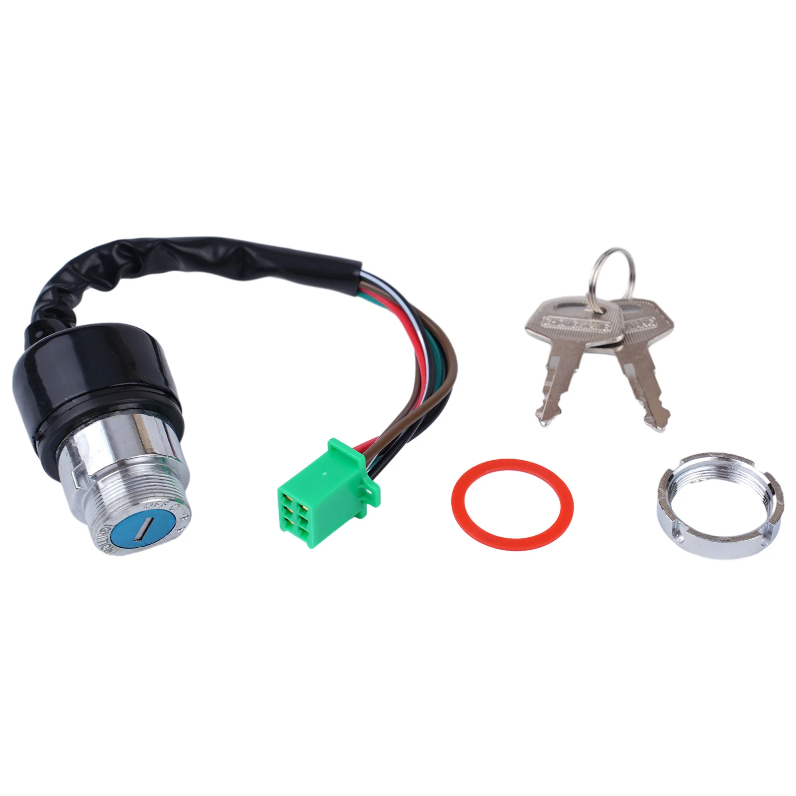 6 Wire  Motorcycle Ignition Key  Switch 2 Keys Set  50CC 90CC 110CC 125cc  Hot Sale  Ignition Key Switch And Keys