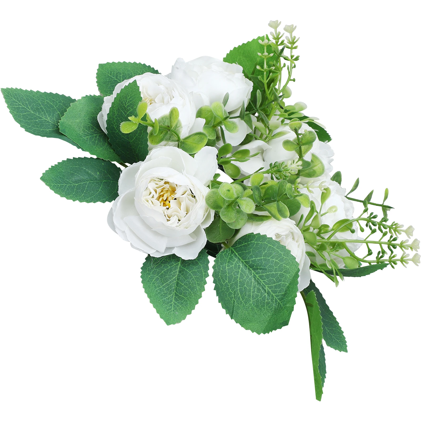 

2 Pcs Artificial Flower C Rings for Wedding Birthday Festival Decor Floral Silk Centerpieces Desk nament