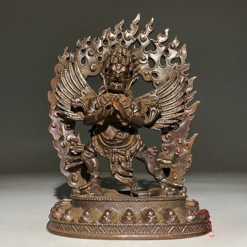 

Antique Tibetan Buddhism Puba Vajra Buddha Creative Home Garden Living Room Entrance Ornaments Miniature Statue Crafts Gifts