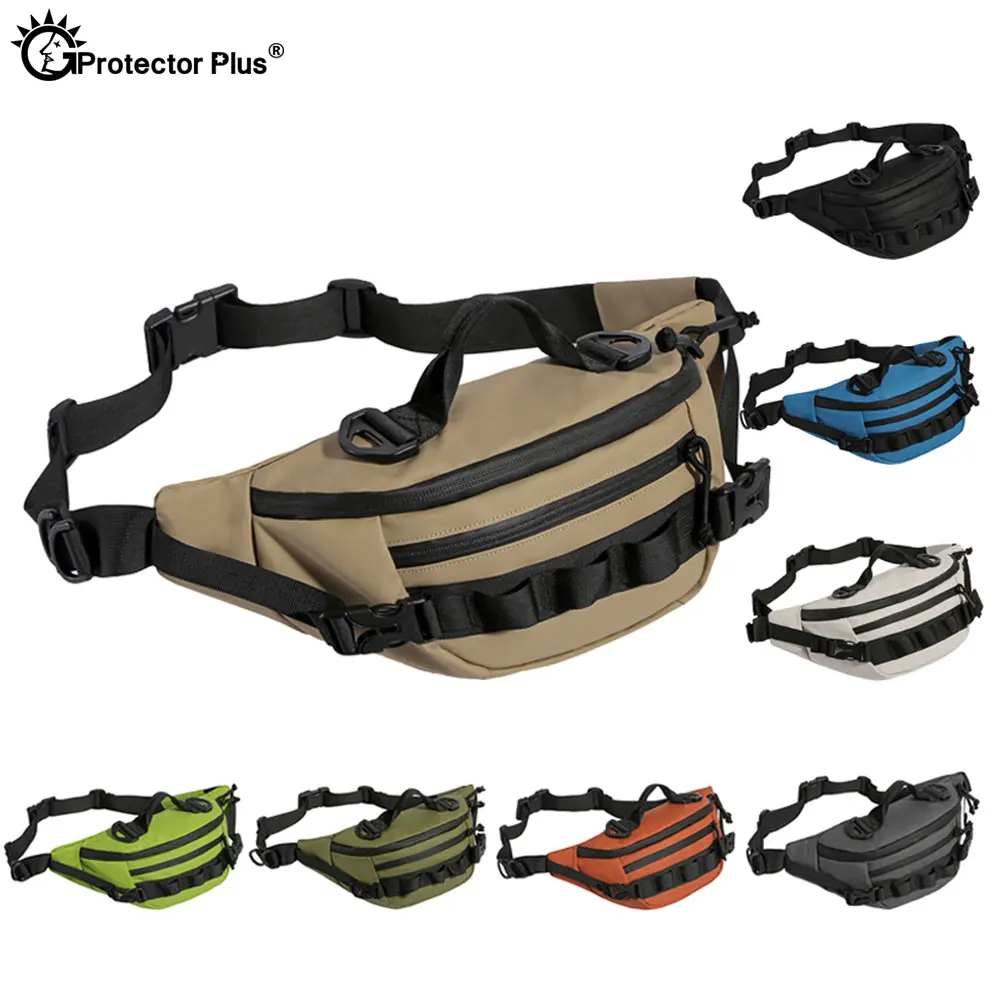 

Luya Large Capacity Fanny Pack Outdoor Multifunctional Waterproof Chest Bag Cycling Fishing Waist Bag Shoulder Bags