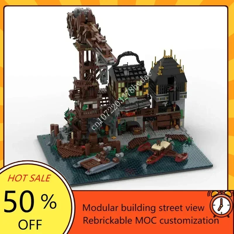 

5755PCSMovie City MOC Creative Street View Custom Puzzle Architecture DIY Assembly Model Educational Toy Gift