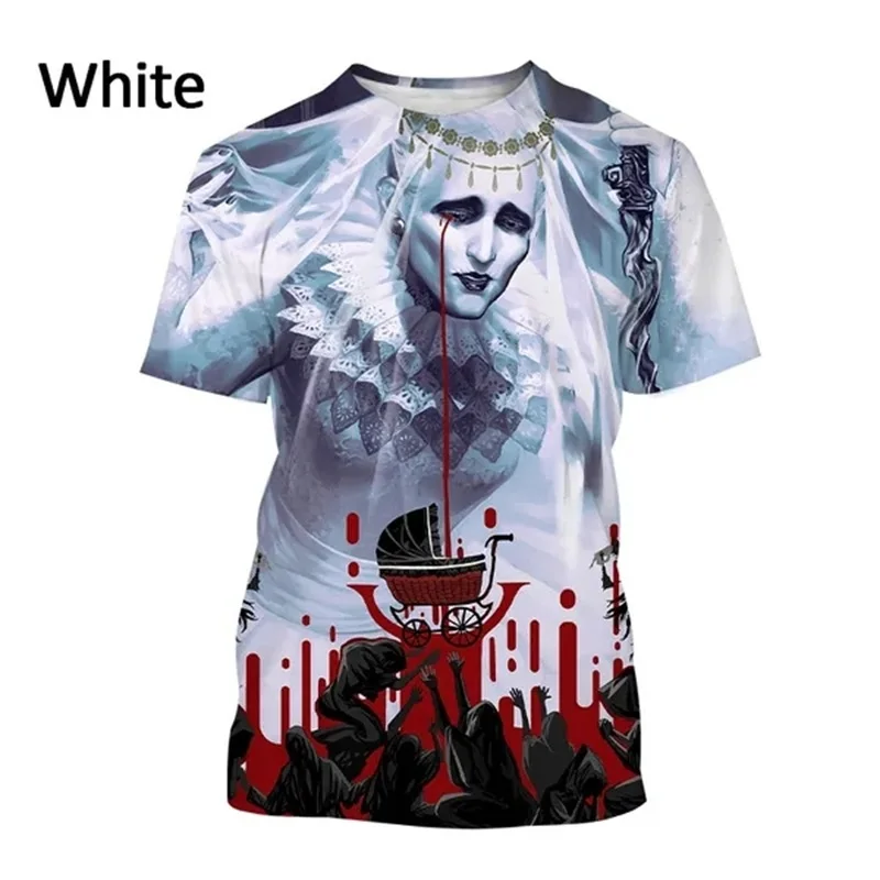 3D Printing Horror Game Bloodborne Tshirt For Men Women Casual Short-sleeved Personality Hip-hop Tee Tops Kids Harajuku T-shirt view 5