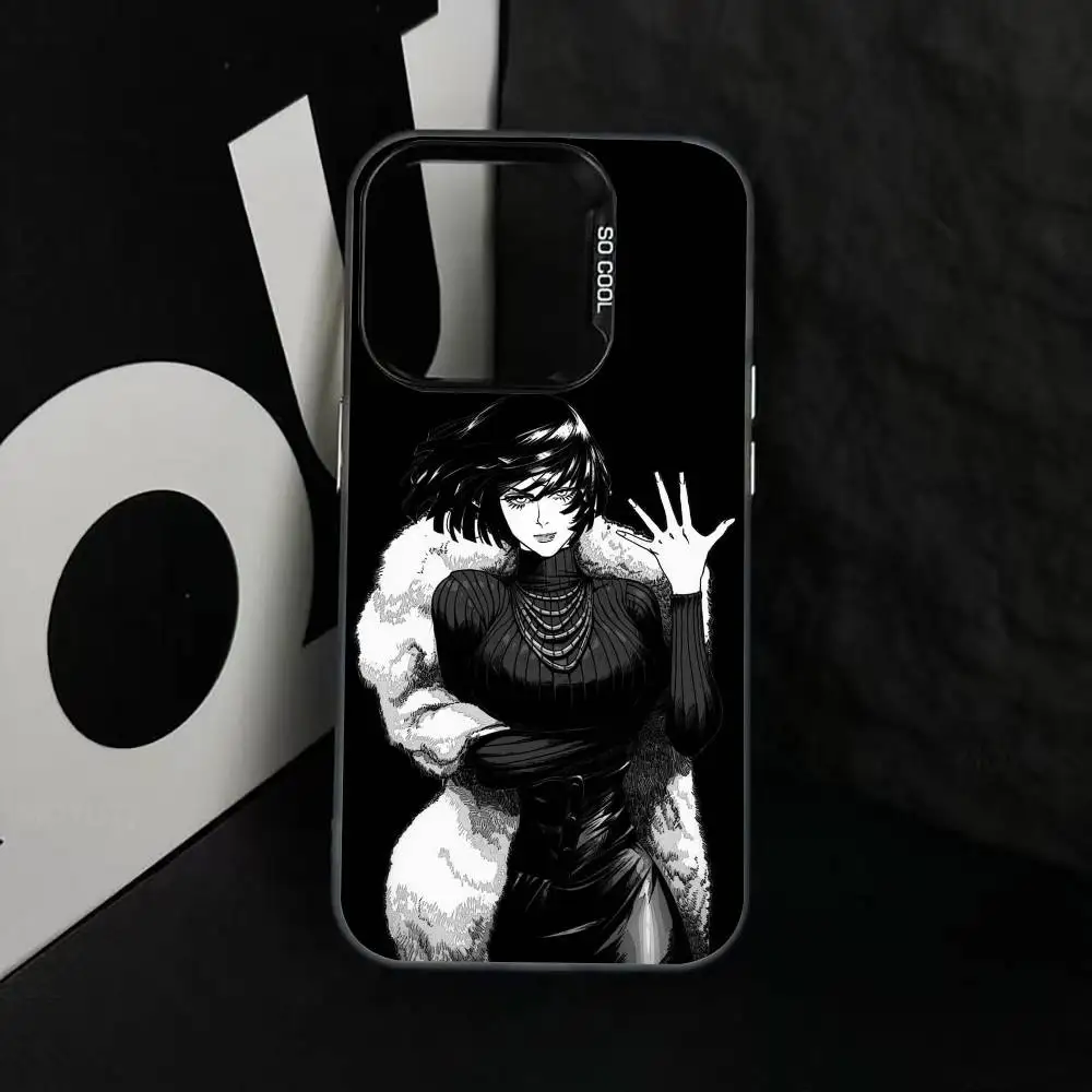 O-One-Punch M-Man F-Fubuki Phone Case For iPhone 17,16,15,14,13,12,11 Plus,Pro Max,XS,Colorful Silver Black Cover