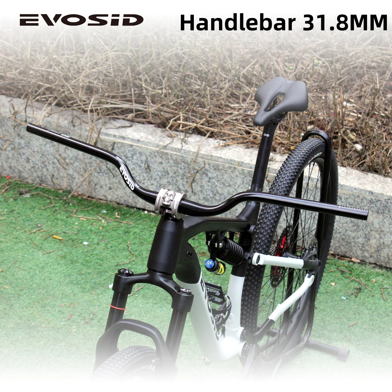 

EVOSID MTB велосипедный руль 31,8 мм Сверхлегкий высокопрочный алюминиевый сплав 7075 Руль для горного велосипеда «Ласточка» 800 мм DH/AM/XC
