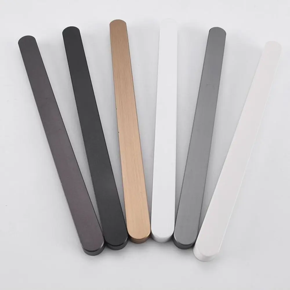 Self-adhesive Stick On Sliding Door Handles 7 Inch Punch-free Cabinet Handles Multifunctional Aluminium Alloy Drawer Pulls