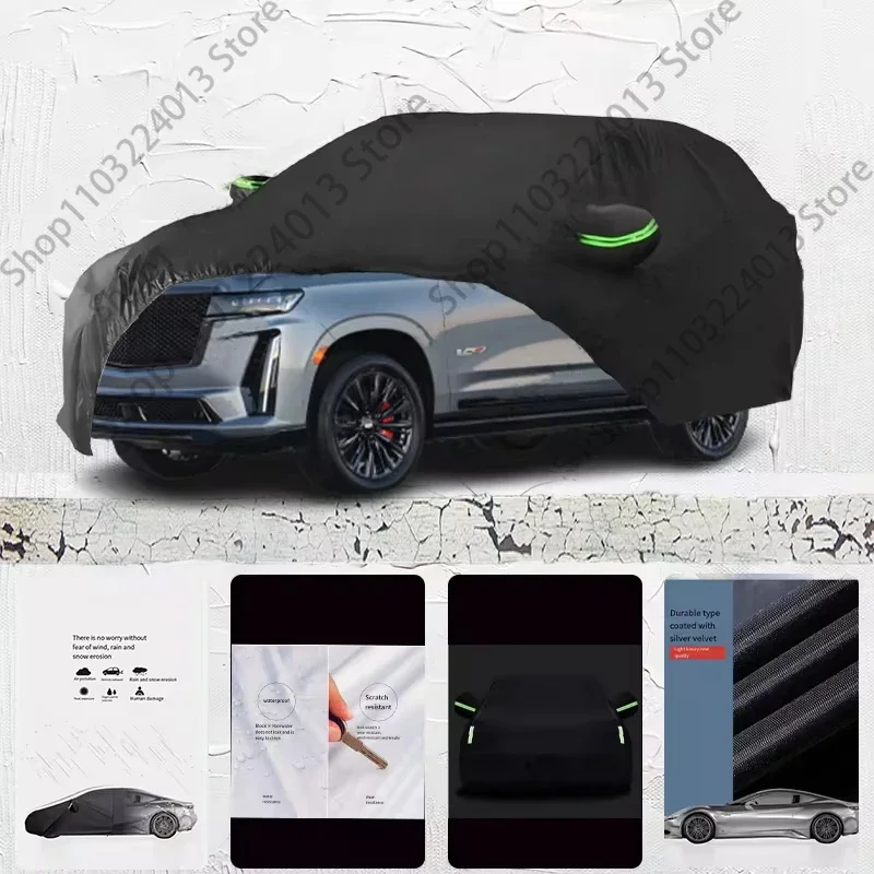 For Cadillac Escalade Exterior Car Cover Outdoor Protection Full Car Covers Waterproof Sunshade Anti UV Snow Cover Car cover