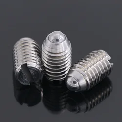 304 Stainless Steel Ball Head Plunger Slotted Spring Positioning Plunger Screw M3M4M5M6