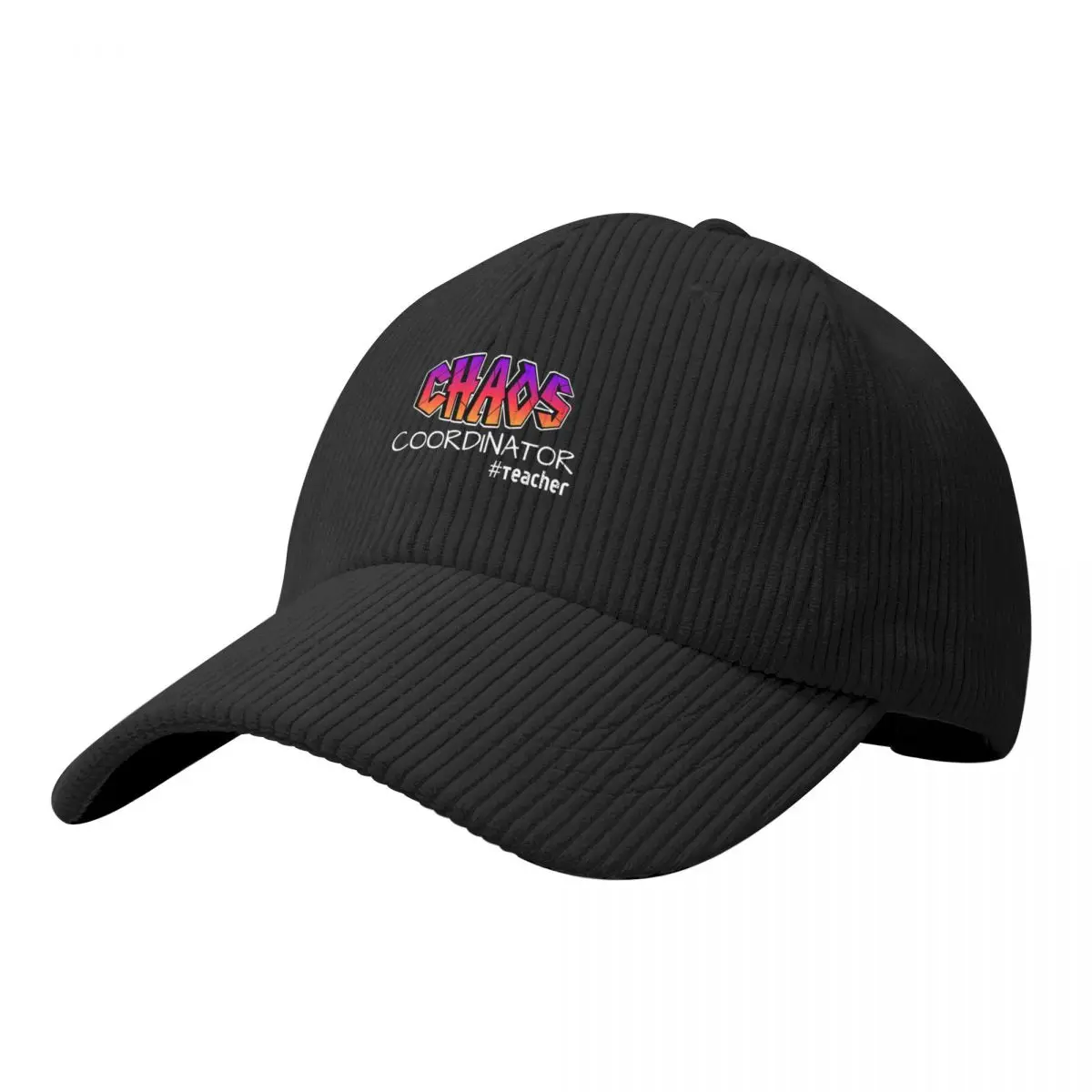 

Chaos Coordinator #Teacher Baseball Cap black Rugby New Hat party Hat Sun Hats For Women Men's