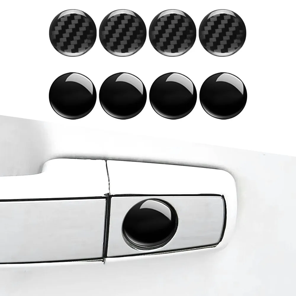 

Car Door Keyhole Trim Door Lock Hole Sticker Protective Stickers 4Pcs Decoration Cover Ring Protection Auto Door Accessories