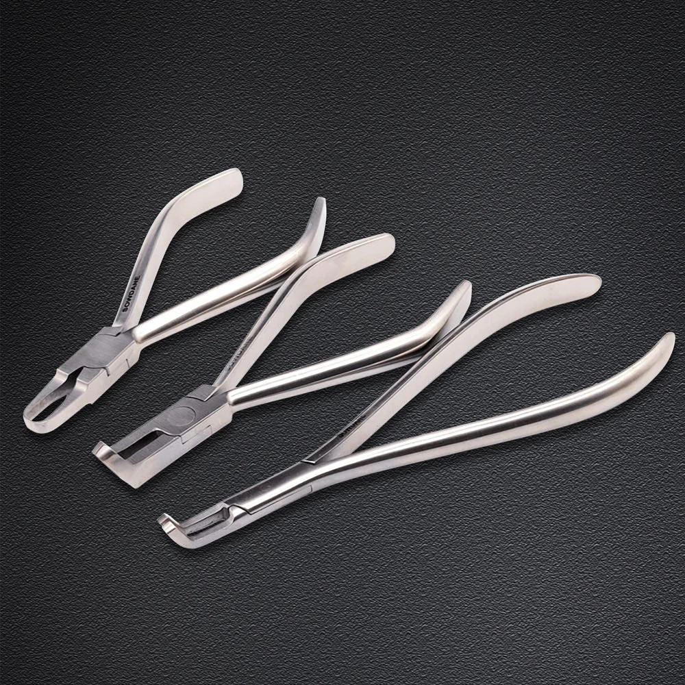 Dental Orthodontic Bracket Removing Plier Dental Brace Remover Forcep Straight Tip Dental Instrument Tool Bracket Tweezer