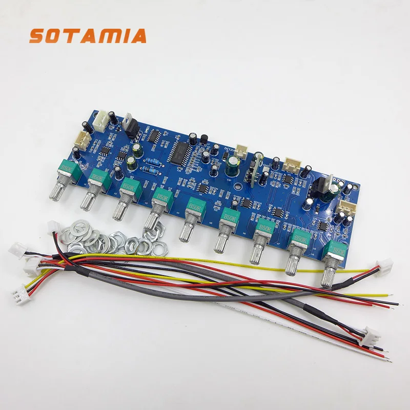 

SOTAMIA M65831 Караоке-реверберация, пение, тональная плата, высокий и низкий тон, регулируемый источник питания постоянного тока 12 В