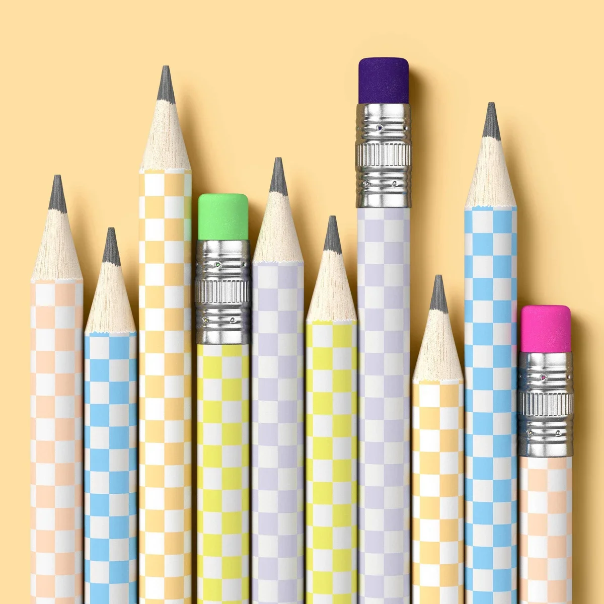 

Pencils 10pk No. 2 Fashion Writing Wood Cased Pencils