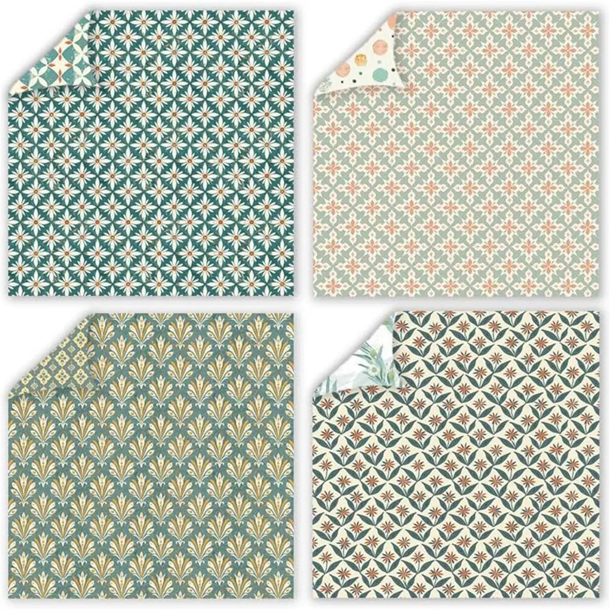 

【AT48】 НОВИНКА: Бумага для скрапбукинга «Ранняя весна», 24 листа, 30,5x30,5 см, двусторонние цветочные и ботанические узоры