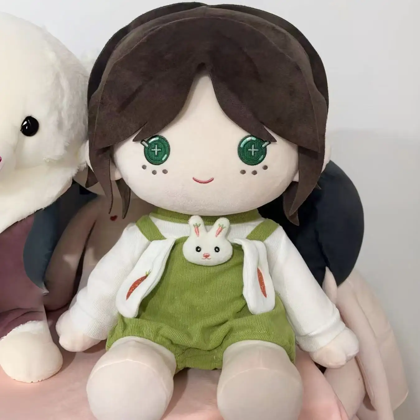 40cm Plush Doll Identity V Emma the Gardener Super Cute Gardener Abstract Little Girl Dress-up Cotton Doll Sitting Pillow Gift