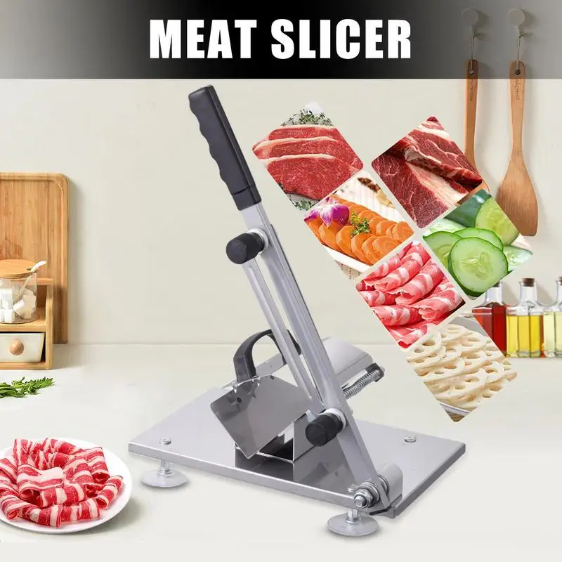 

Manual Frozens Meat Slicer Meat Slicer Machine Food Grade Meat Cutter Manual Stainless Steel Food Slicing Machine Beef And