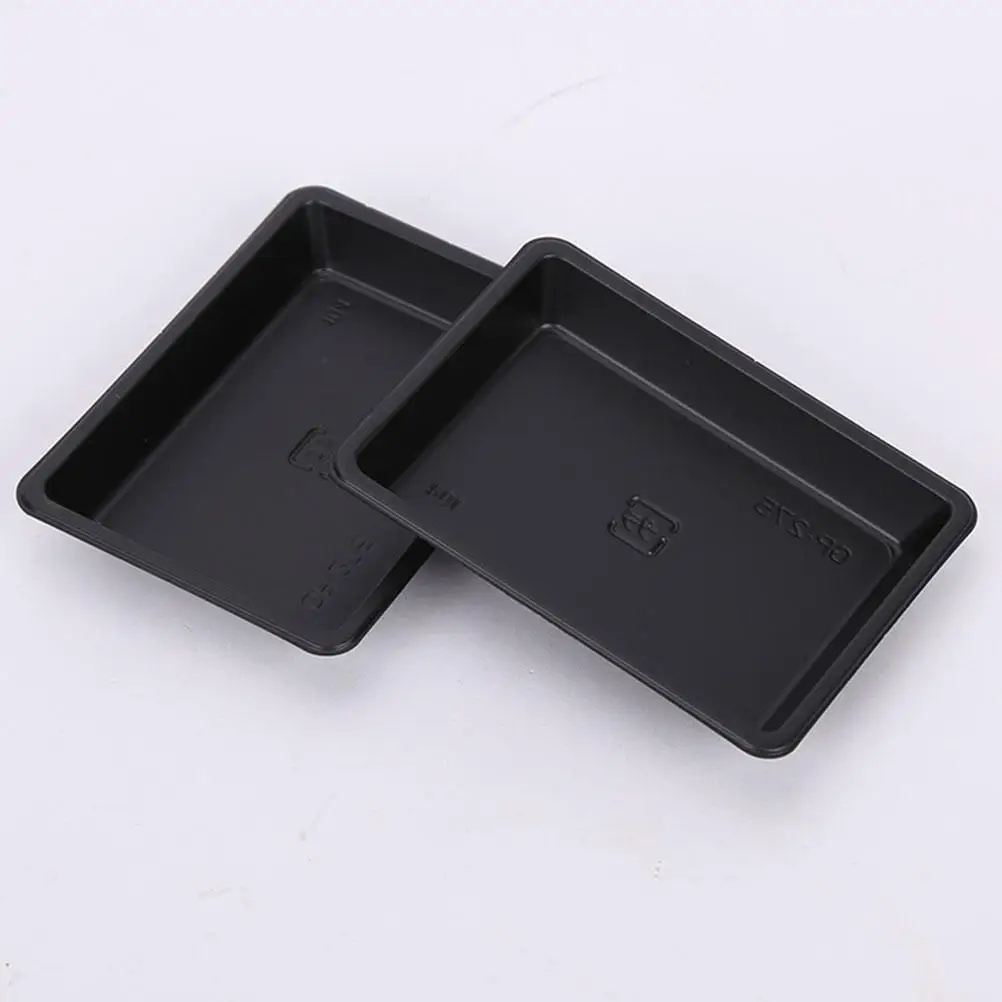 

100 Pcs Disposable Sauce Dishes Plastic Sushi Flavor Trays Soy Vinegar Bowls Mustard Containers Spice Plates Serving Dishes