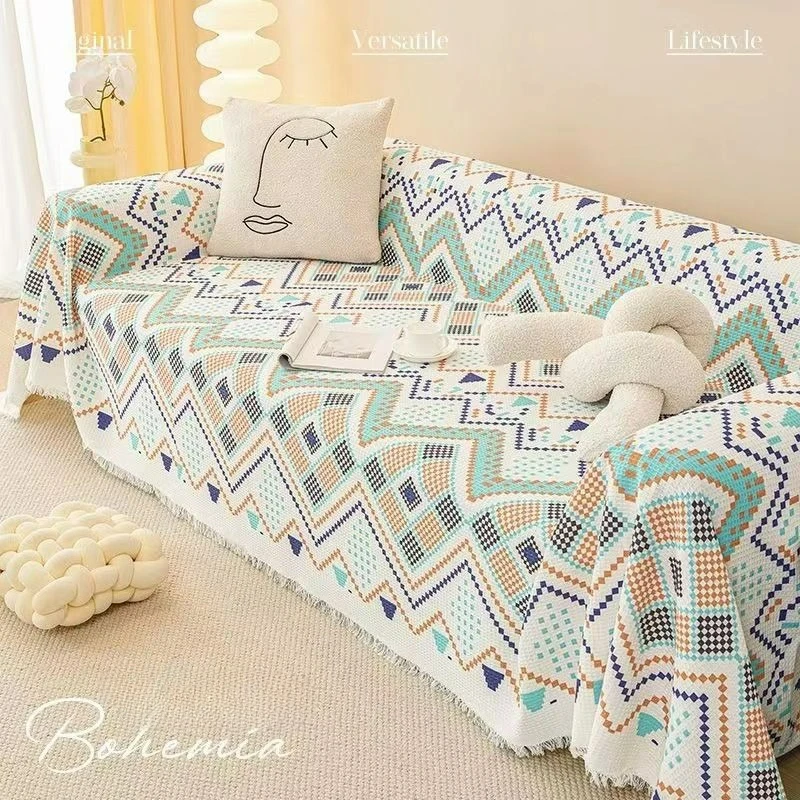 INS Bohemia Sofa Cover Couch Blanket Four-Season Universal Living Room Furniture Cover