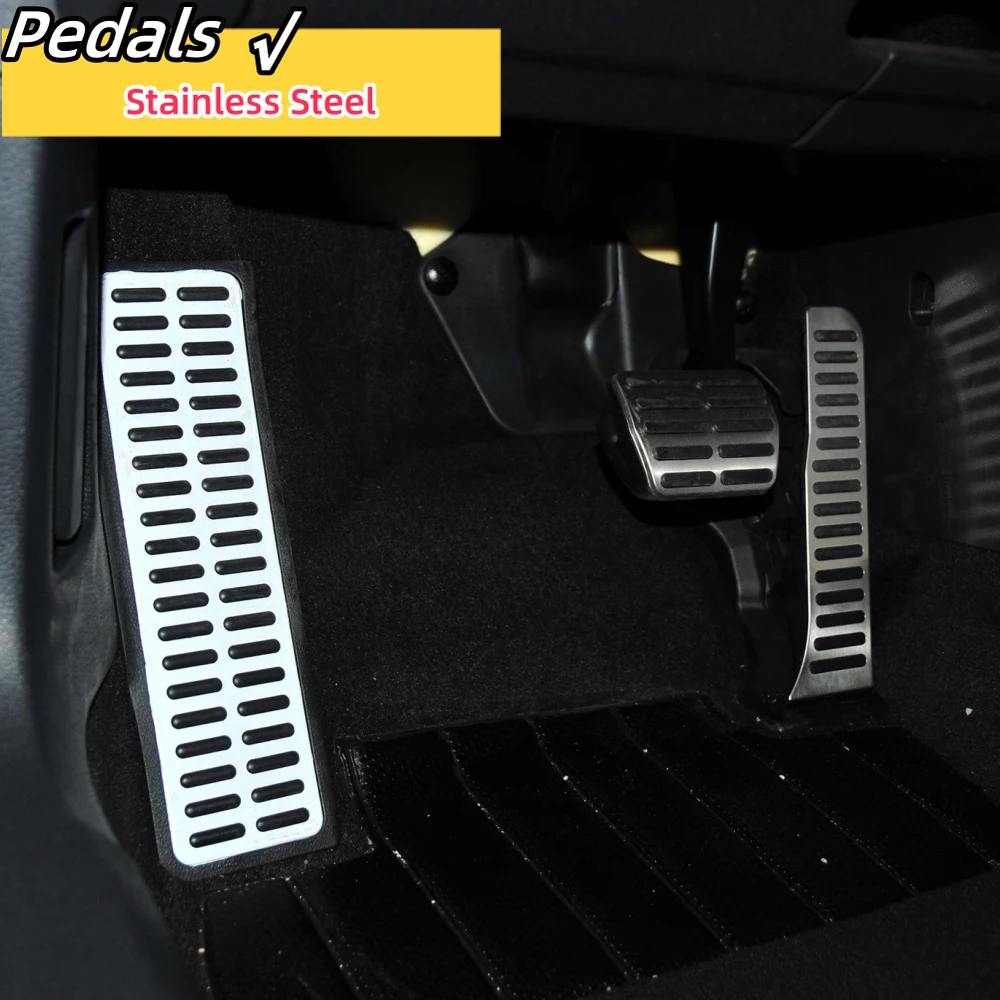 Stainless Steel LHD Car Pedals Fit For Volkswagen VW Golf 5 Golf 6 Golf5 Golf6 2003 - 2013 AT MT Pedal Cover Pads Parts