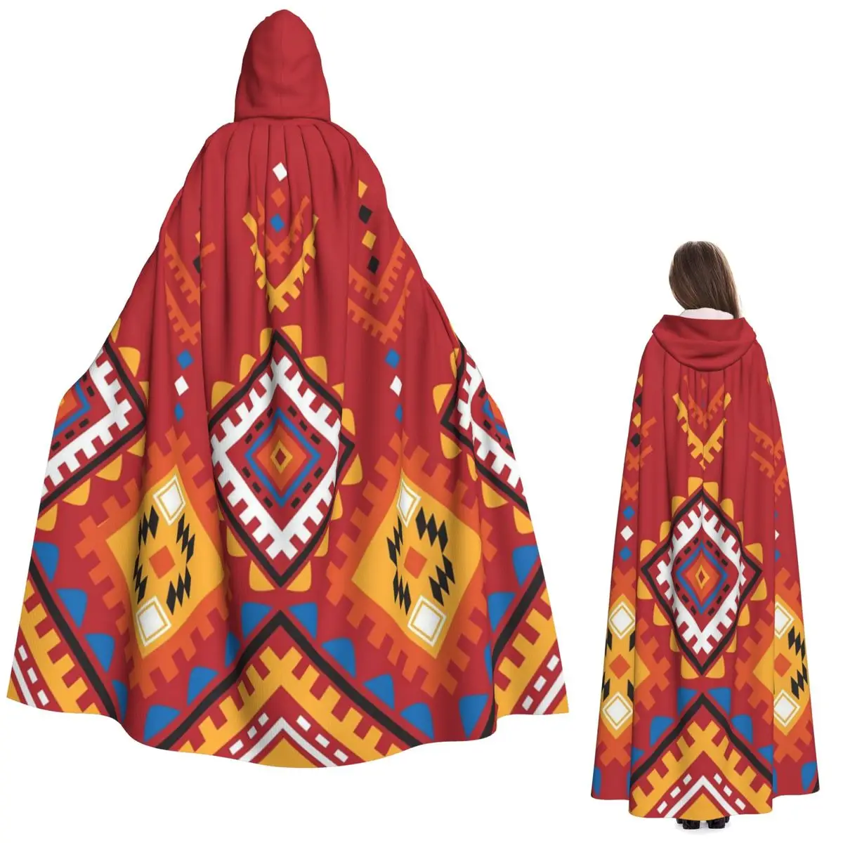 

Cloak Witch Medieval Costume Cosplay Cape HalloweenCoat Adult Unisex