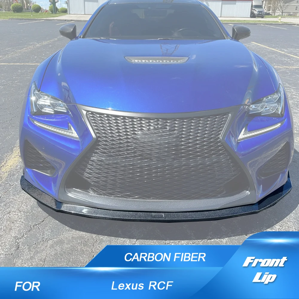 

Carbon Fiber Car Front Bumper Lip Chin Spoiler for Lexus RCF RC F 2015-2019 Front Bumper Lower Chin Lip Spoiler Guard