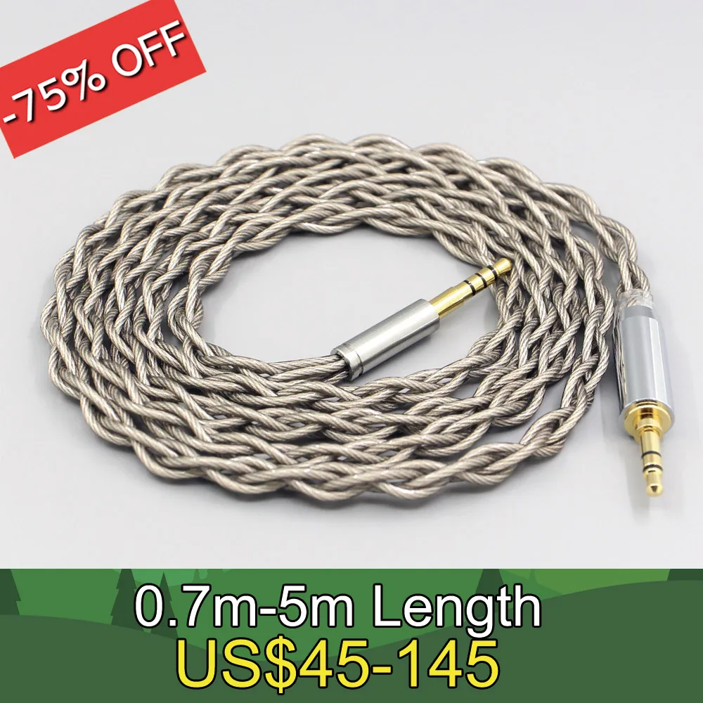 

99% Pure Silver + Graphene Silver Plated Shield Earphone Cable For Audio Technica msr7 sr5 ar3 ar5bt Fidelio X1 X2 F1 L2 L2BO