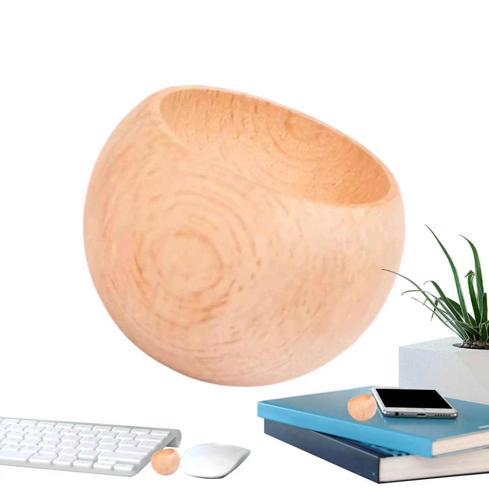 3x2.5cm Wooden Aromatherapy Diffuser, Portable Fragrance Air Freshener, Mini Essential Oil Diffuser for Home Office Car Decor