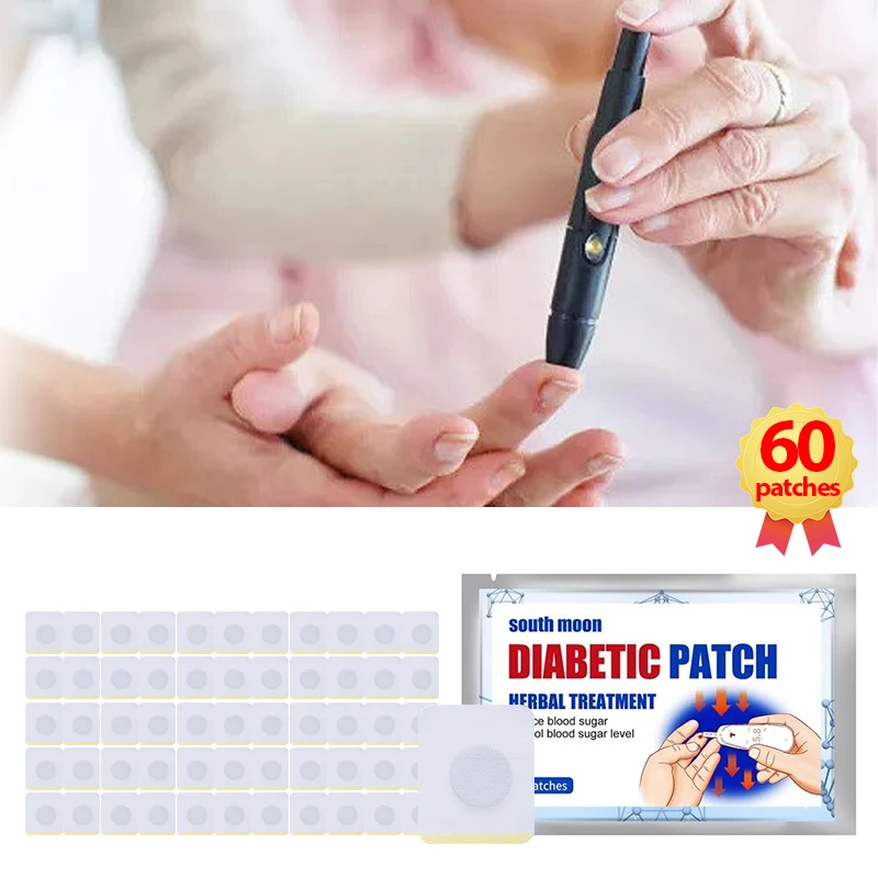 

60Pcs Diabetic Diabetes Treatment Navel Patch High Blood Sugar Control Stabilizes Lower Blood Glucose Hyperglycemia Plaster