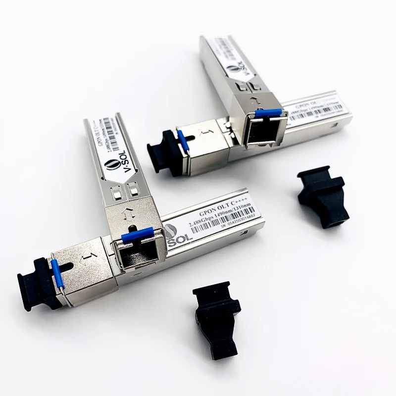 وحدة VSOL GPON OLT SFP c++++ 9DB 1490/1310nm جهاز الإرسال والاستقبال SC منفذ متوافق مع ZTE fiberhome