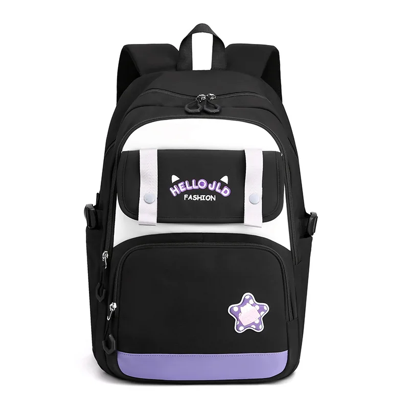 Mochilas escolares ligeras de moda para niñas adolescentes, bolsas de viaje casuales impermeables de gran capacidad para mujeres, mochilas escolares para estudiantes